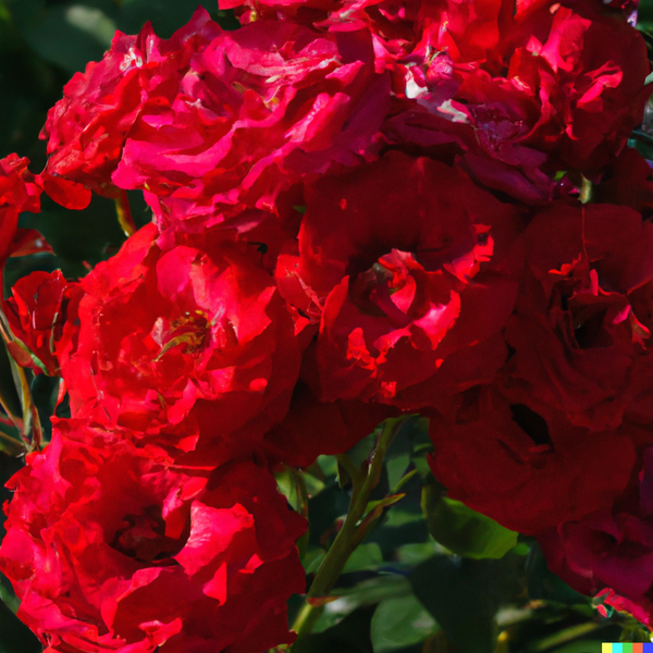 Bush Rose "Dame de Coeur"