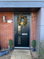 Woolley Moor Nurseries Large Handmade Christmas Door Wreath - 65cm "The PREMIUM Gold One" - Woolley Moor Nurseries