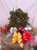 Woolley Moor Nurseries Small Handmade Christmas Wreath - 45cm - Woolley Moor Nurseries